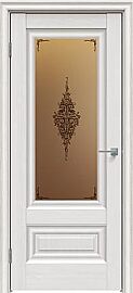 Дверь межкомнатная "Future-631" Дуб Серена светло-серый, стекло Сатин бронза бронзовый пигмент
