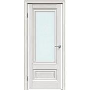 Дверь межкомнатная "Future-631" Дуб Серена светло-серый, стекло Сатинат белый