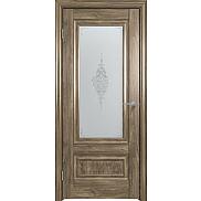 Дверь межкомнатная "Future-631" Дуб Винчестер трюфель, стекло Сатин белый лак прозрачный