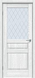 Дверь межкомнатная "Future-633" Дуб патина серый стекло Ромб