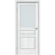 Дверь межкомнатная "Future-633" Дуб патина серый стекло Сатинат белый