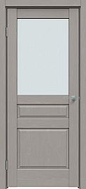 Дверь межкомнатная "Future-633" Дуб серена каменно-серый стекло Сатинат белый