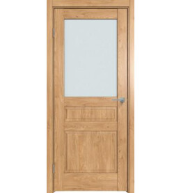 Дверь межкомнатная Future-633 ПВХ, Дуб Винчестер светлый, остекленная, сатинат белый, царговая