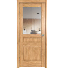 Дверь межкомнатная Future-633 ПВХ, Дуб Винчестер светлый, остекленная, прозрачное, царговая