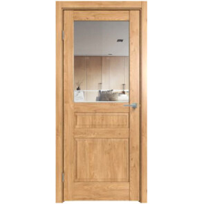 Дверь межкомнатная Future-633 ПВХ Дуб Винчестер светлый, остекленная, прозрачное, царговая