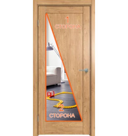 Дверь межкомнатная Future-635 ПВХ, Дуб Винчестер светлый, глухая, царговая