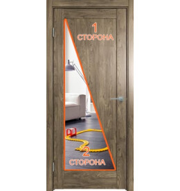 Дверь межкомнатная Future-635 ПВХ, Дуб Винчестер трюфель, глухая, царговая