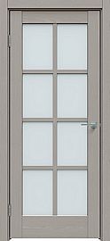 Дверь межкомнатная  "Future-636" Дуб Серена каменно-серый стекло Сатинато белое