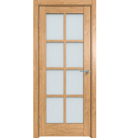 Дверь межкомнатная Future-636 ПВХ, Дуб Винчестер светлый, остекленная, сатинат белый, царговая