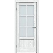 Дверь межкомнатная "Future-640" Дуб патина серый стекло Сатинат белый