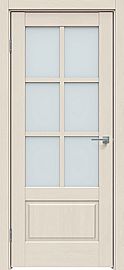 Дверь межкомнатная "Future-640" Дуб серена керамика стекло Сатинат белый