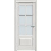 Дверь межкомнатная "Future-640" Дуб серена светло-серый стекло Сатинат белый