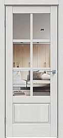 Дверь межкомнатная "Future-640" Дуб серена светло-серый стекло Прозрачное