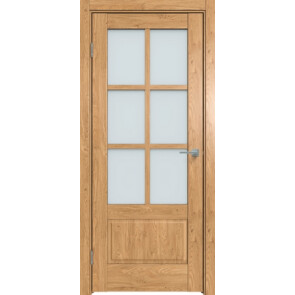 Дверь межкомнатная Future-640 ПВХ Дуб Винчестер светлый, остекленная, сатинат белый, царговая