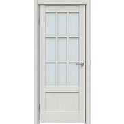 Дверь межкомнатная "Future-649" Дуб серена светло-серый стекло Сатинат белый
