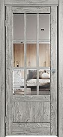 Дверь межкомнатная "Future-649" Дуб винчестер серый стекло Прозрачное