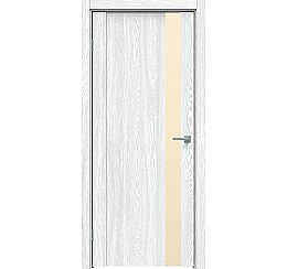 Дверь межкомнатная "Future-655" Дуб патина серый, стекло Лакобель жемчуг