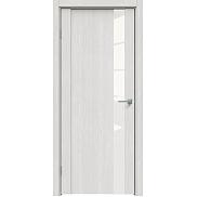 Дверь межкомнатная "Future-655" Дуб серена светло-серый, стекло Лакобель белый