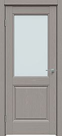 Дверь межкомнатная "Future-657" Дуб серена каменно-серый, стекло Сатинат белый