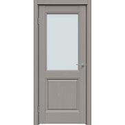 Дверь межкомнатная "Future-657" Дуб серена каменно-серый, стекло Сатинат белый