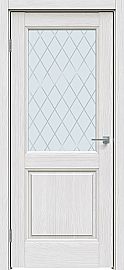 Дверь межкомнатная "Future-657" Дуб серена светло-серый, стекло Ромб