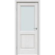 Дверь межкомнатная "Future-657" Дуб серена светло-серый, стекло Сатинат белый