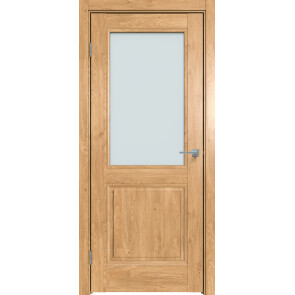 Дверь межкомнатная Future-657 ПВХ Дуб Винчестер светлый, остекленная, сатинат белый, царговая