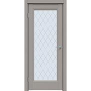 Дверь межкомнатная "Future-659" Дуб серена каменно-серый стекло Ромб