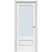 Дверь межкомнатная "Future-661" Дуб патина серый, стекло Ромб