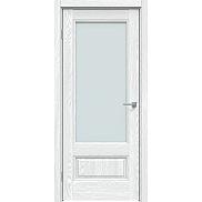 Дверь межкомнатная "Future-661" Дуб патина серый, стекло Сатинат белый