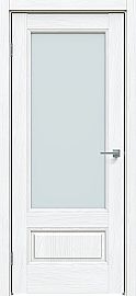 Дверь межкомнатная "Future-661" Дуб серена белый кристалл, стекло Прозрачное