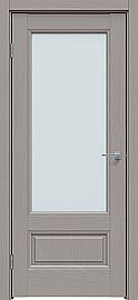 Дверь межкомнатная "Future-661" Дуб серена каменно-серый, стекло Прозрачное
