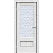Дверь межкомнатная "Future-661" Дуб серена светло-серый, стекло Ромб