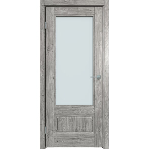 Дверь межкомнатная Future-661 ПВХ Дуб винчестер серый, остекленная, прозрачное, царговая
