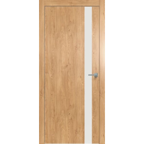 Дверь межкомнатная Future-702 ПВХ Дуб Винчестер светлый, лакобель белый, глухая, лакобель белый, каркасно-щитовая