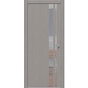 Дверь межкомнатная "Future-712" Дуб серена каменно-серый, вставка Зеркало, кромка-ABS