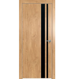 Дверь межкомнатная Future-712 ПВХ, Дуб Винчестер светлый, глухая, кромка алюминиевая матовый хром, каркасно-щитовая