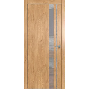 Дверь межкомнатная Future-712 ПВХ Дуб Винчестер светлый, зеркало, глухая, каркасно-щитовая