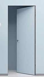 Дверь межкомнатная INVISIBLE-700 Грунт, кромка-матовый хром