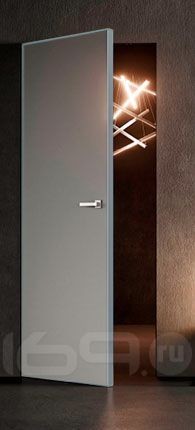 Дверь скрытого монтажа Invisible-700, МДФ, грунт (под окраску), грунт, кромка матовый хром, каркасно-щитовая