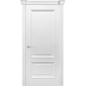 Дверь межкомнатная Багетто 2 Эмаль Белый, багет, глухая, каркасно-щитовая
