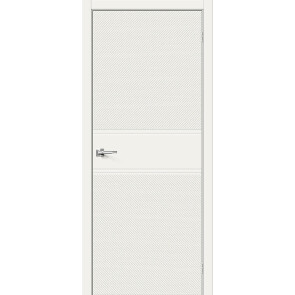 Дверь межкомнатная Граффити-27 Эмаль Whitey, глухая, каркасно-щитовая
