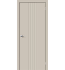 Дверь межкомнатная Граффити-21 Эмаль, Creamy, глухая, каркасно-щитовая