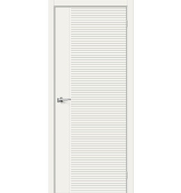 Дверь межкомнатная Граффити-33.0 Эмаль, Whitey, глухая, каркасно-щитовая