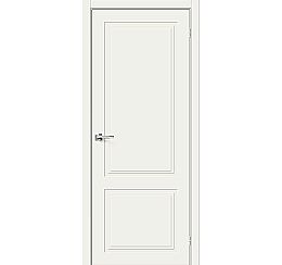 Дверь межкомнатная крашенная «Граффити-42» Whitey RAL 9016 (Эмаль) глухая