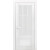 Дверь межкомнатная Лацио Эмаль, Белый, остекленная, сатинат белый, каркасно-щитовая