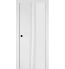 Дверь межкомнатная Лонг-4 Эмаль, Белый, глухая, каркасно-щитовая