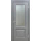 Дверь межкомнатная Венеция Эмаль, Светло-серый, остекленная, сатинат белый с фотопечатью, каркасно-щитовая