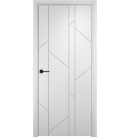 Дверь межкомнатная Вижн-2 Эмаль, Белый, глухая, каркасно-щитовая