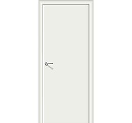 Ламинированная межкомнатная дверь «Гост-0» (C усилением) Л-23 (Белый) глухая